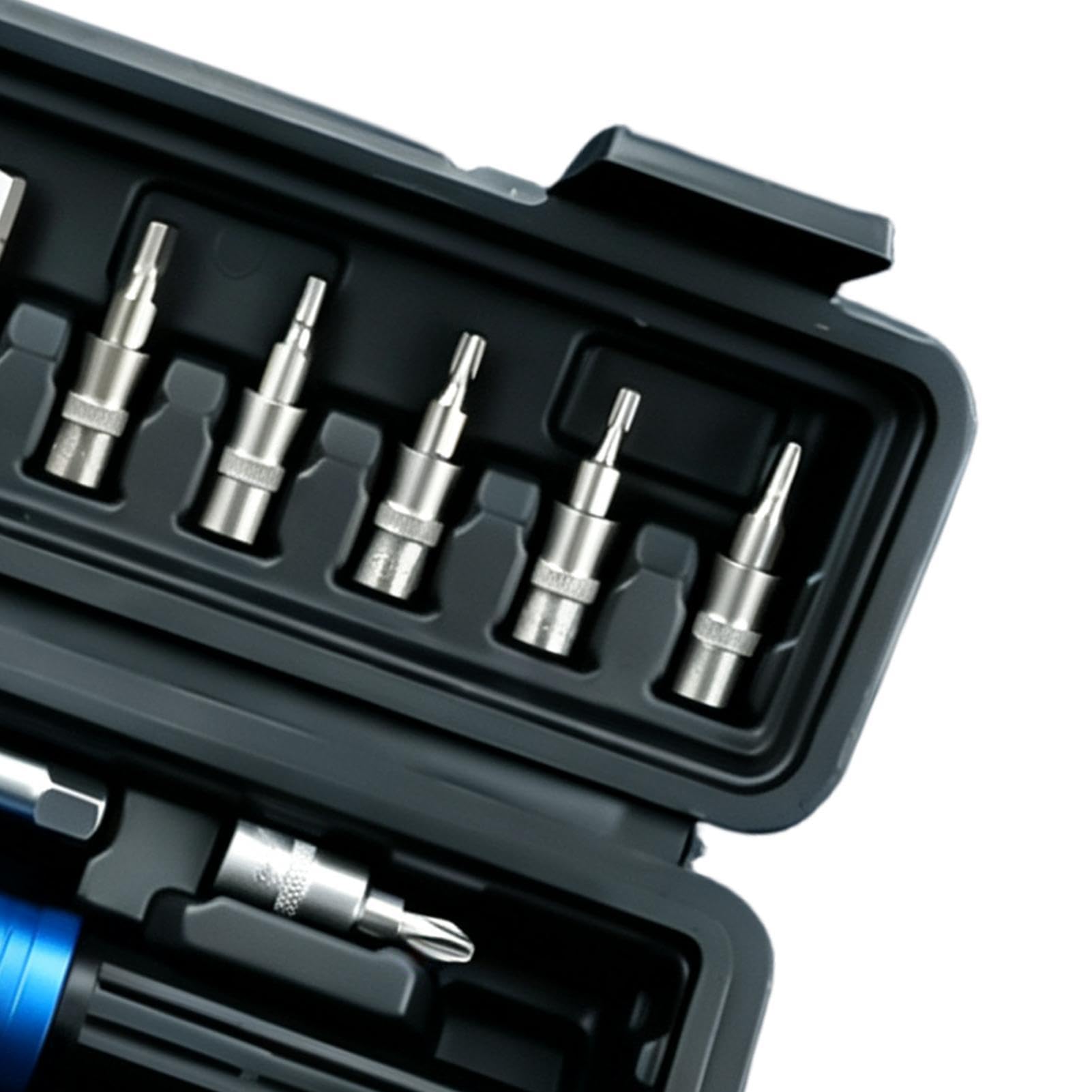 Llave dinamométrica 1/4 15 piezas herramienta metálica universal ajustable