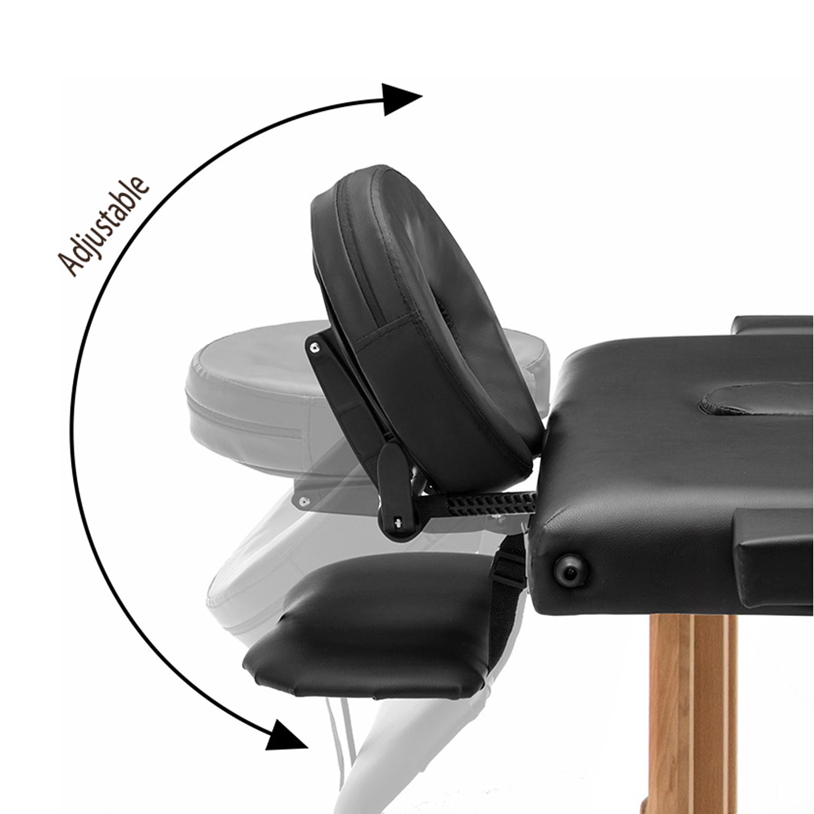 Mesa de masaje universal, cuna y cojín para cara, silla de masaje ajustable, reposacabezas y almohada facial, soporte de almohada elástica de espuma viscoelástica, accesorios para mesa de 4