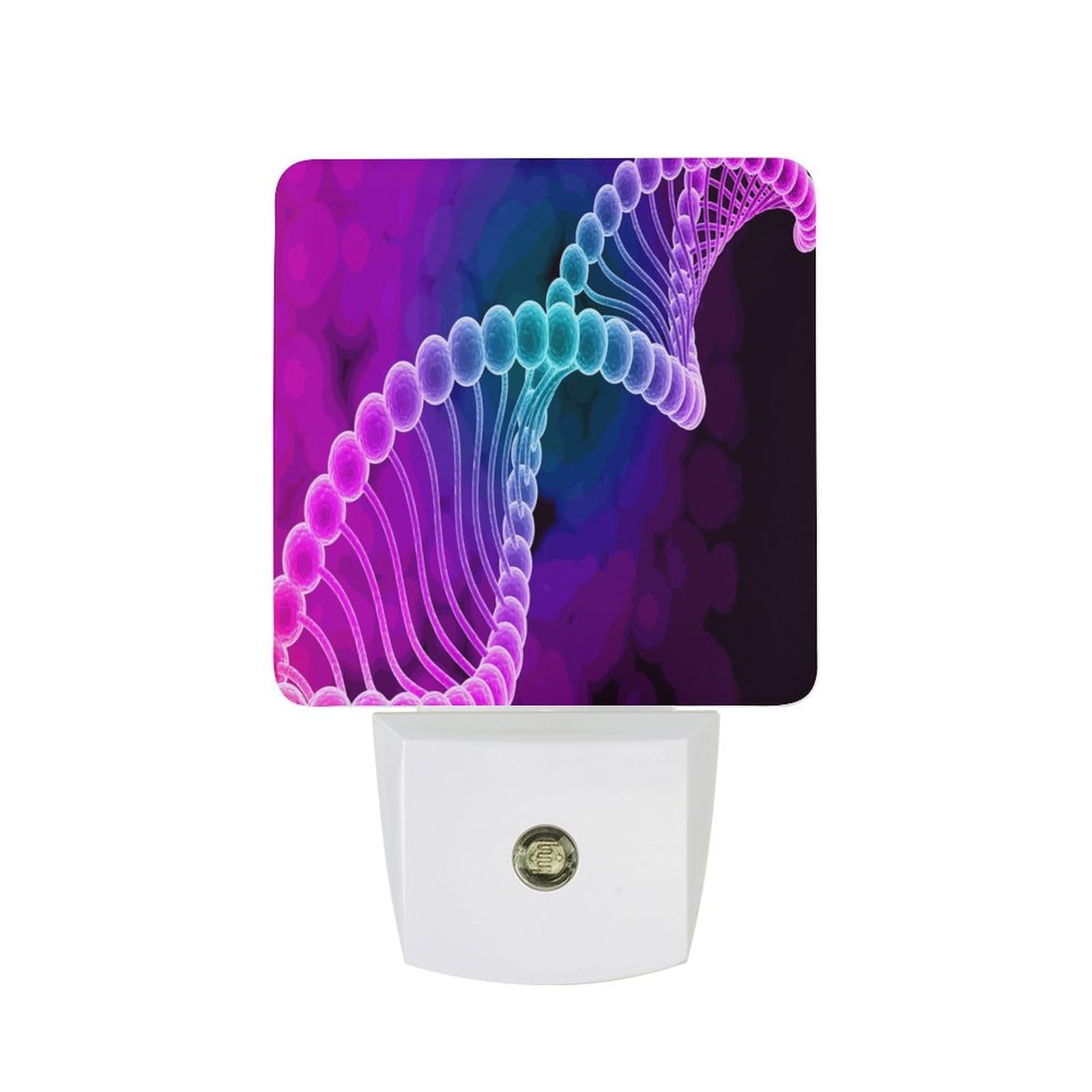Nqrxadcrt Style Rainbow Dna Double Helix Night Light Plug In Wall Lights Bedside Lamp Bedrooms Home Hallways Decoration