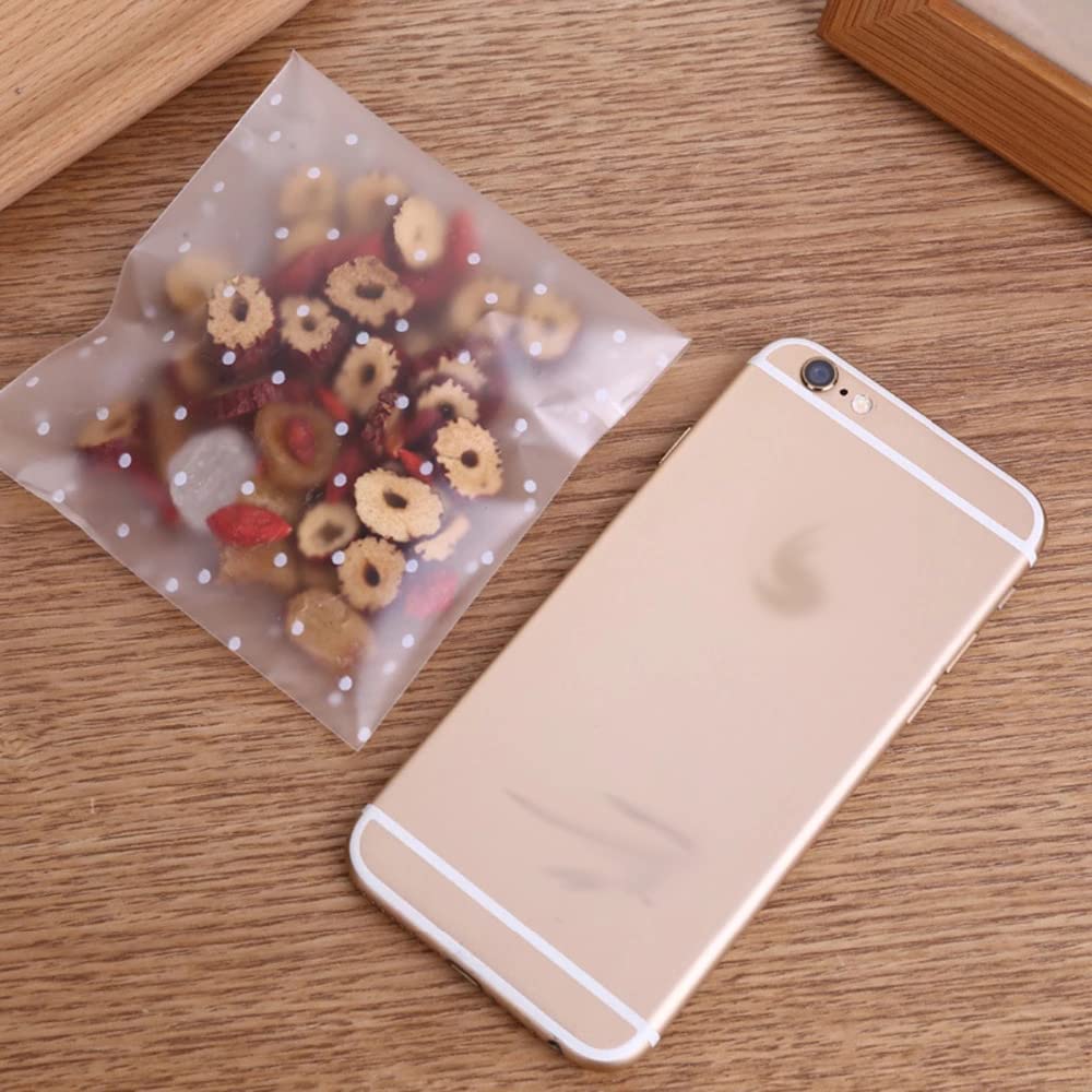 SagaSave 300pcs 18 × 28 cm Bolsas de Galletas Auto Adhesivas OPP Bolsa de plástico Bolsas de celofán Transparentes para Alimentos Candy