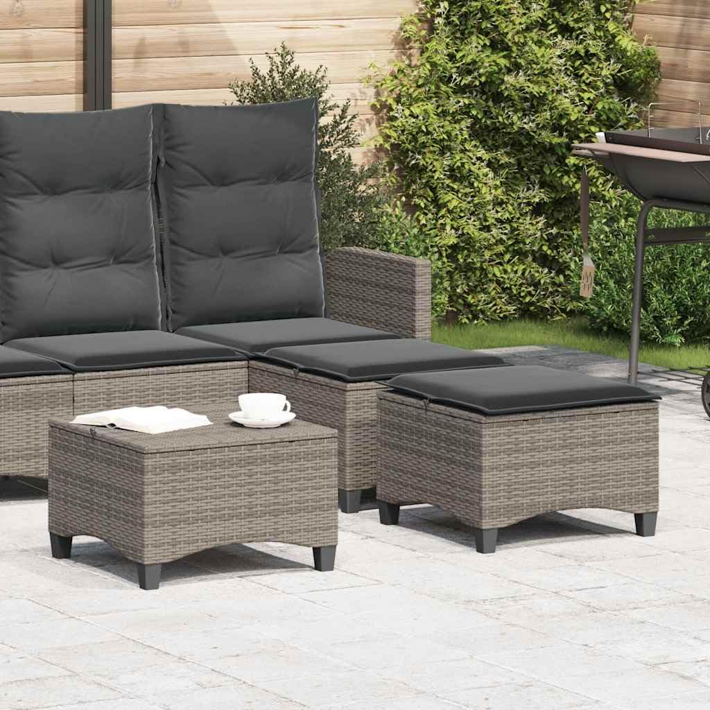 Tabourets de jardin en résine tressée pour aménager un balcon cosy