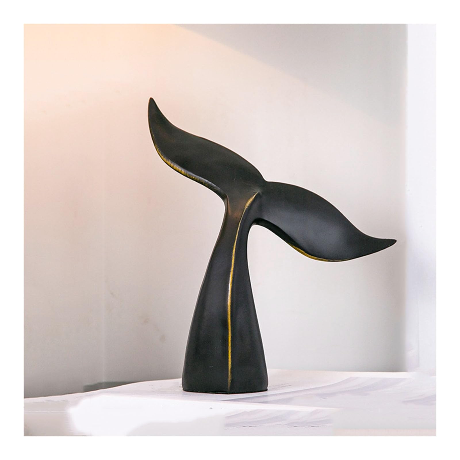 Sculpture De Baleine En Résine Fabriquée à La Main Et Résistante Aux