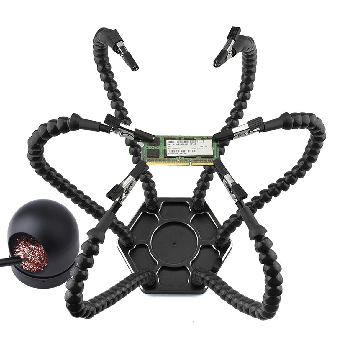 Buy SEEU. AGAIN Black Helping Hands Soldering Station Third Hand Soldering PCB Holder Tool With