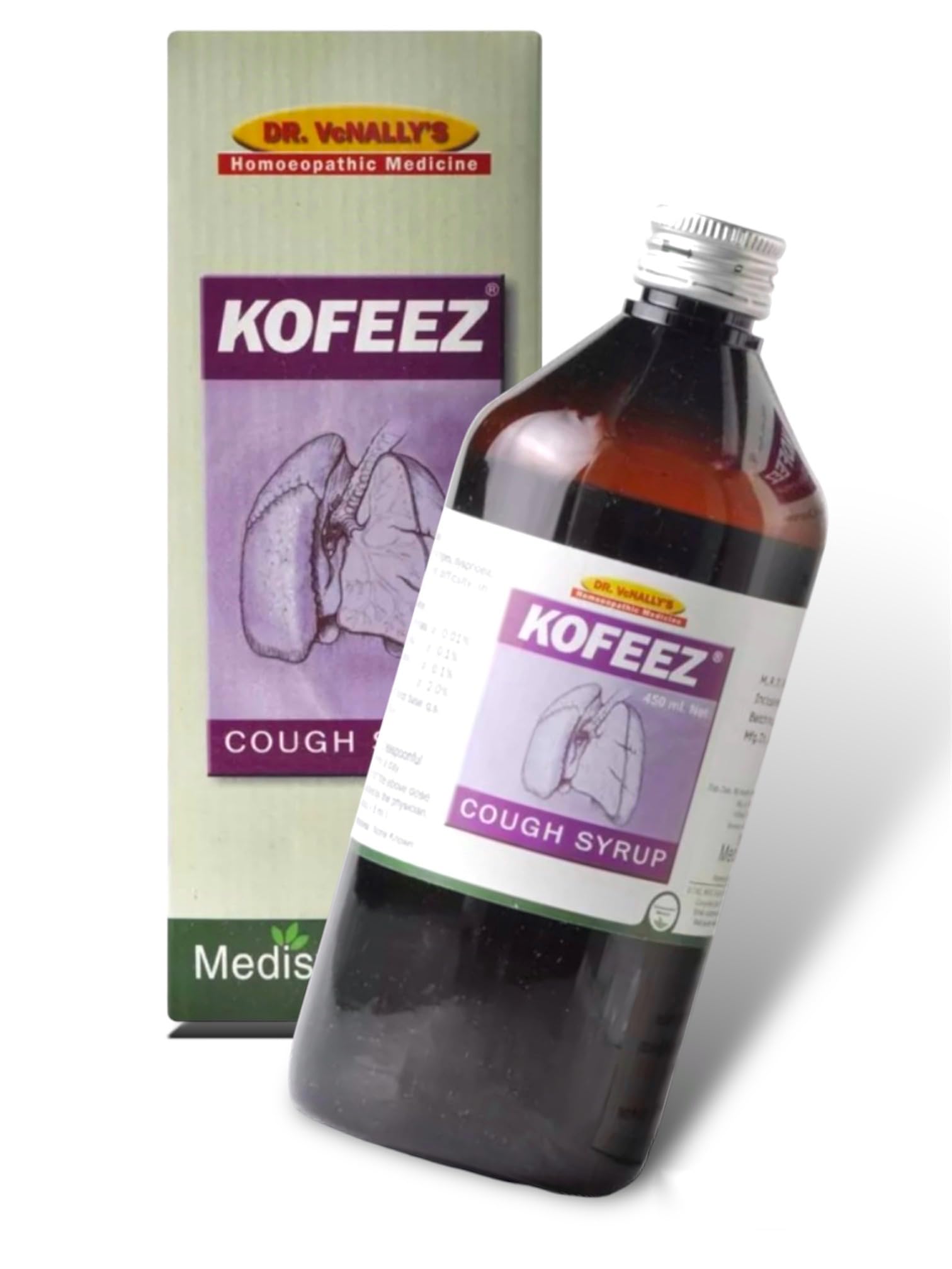 Medisynth Kofeez Cough Syrup Homeopathy - 450ml Bottles - BIG SIZE (B0CHFFGBG8) Amazon Price History, Amazon Price Tracker