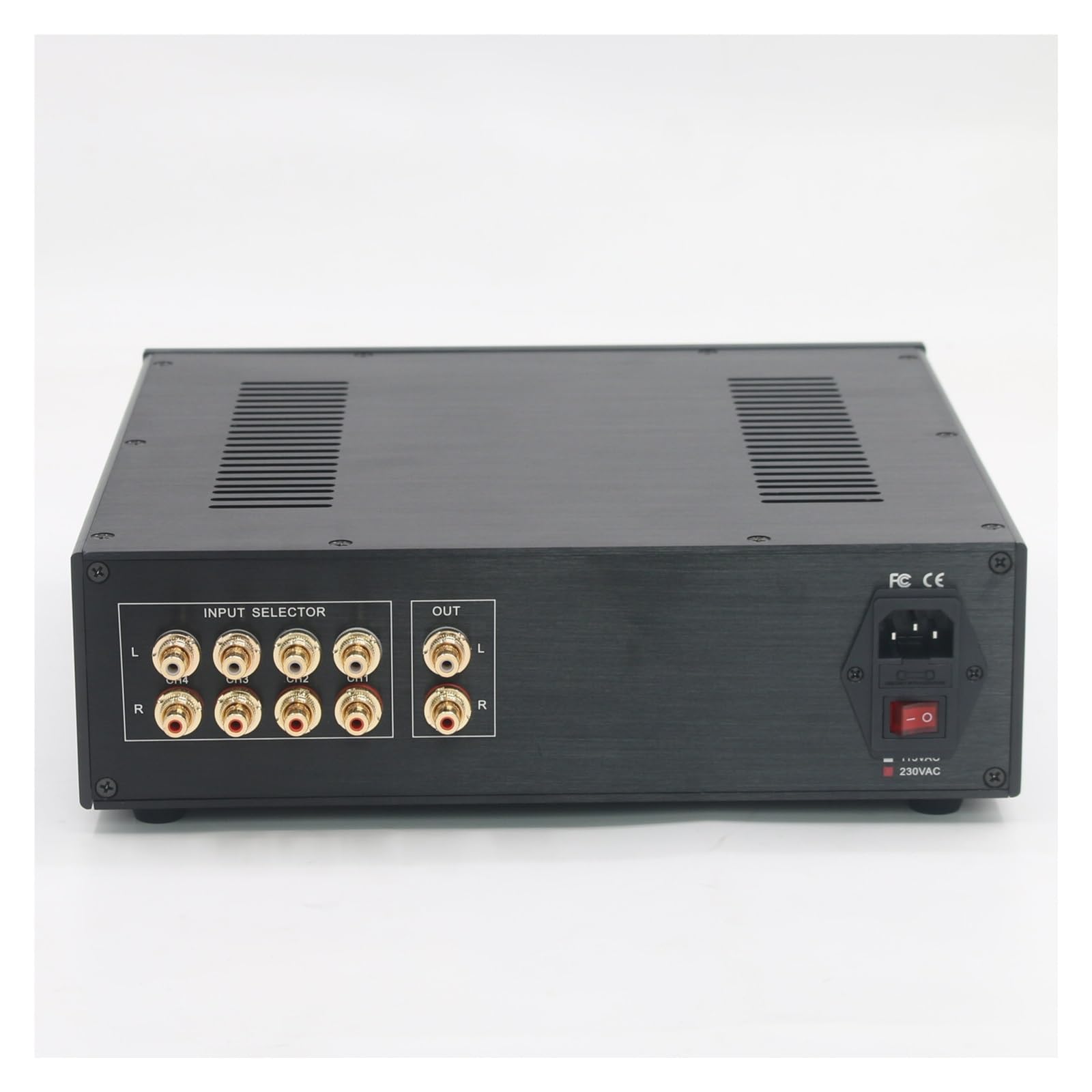 STR12A 12AU7/ECC82 Preamplificatore a controllo remoto a valvole HiFi Audio 4 In 1 Out Circuito preamplificatore Cary SLP-90 di riferimento(Without Tube,230V)