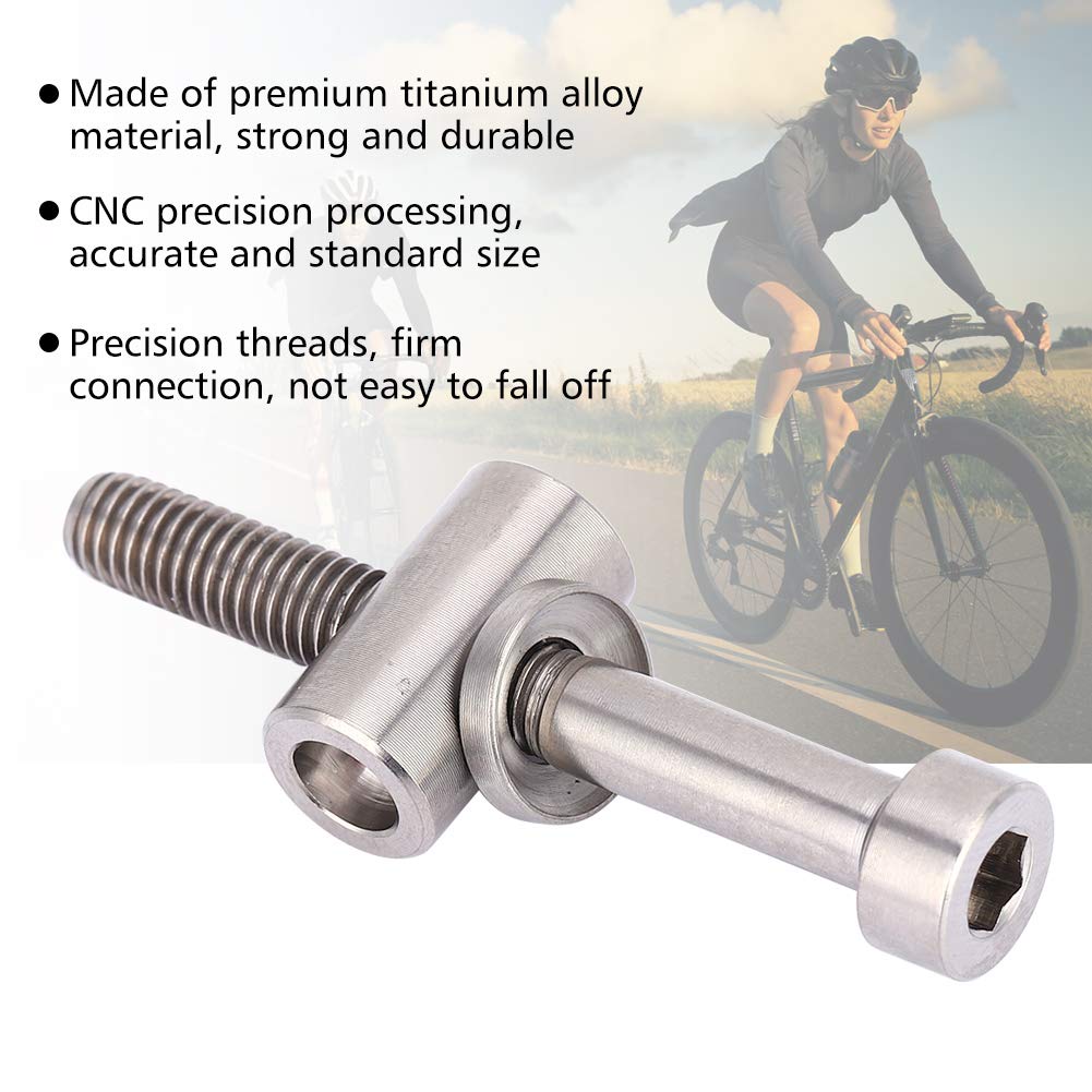 XIASABA Vis de tige de selle de vélo M5x30/35/40 mm en alliage de titane pour tige de selle de vélo, boulon fixe, vis à tête ronde, pièces de rechange pour vélo (M5x30