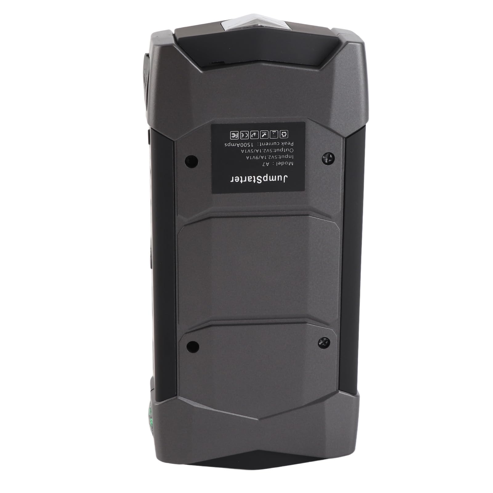 HUIOP Avviatore di emergenza per auto,Avviatore di emergenza per auto 1500 A picchi 10000 mAh con display digitale a LED/Doppia USB/Martello di sicurezza/Luce LED/Protezioni multiple Batteria per