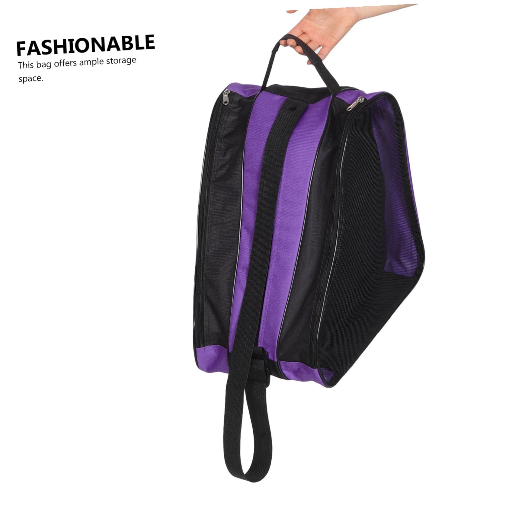TOYANDONA 2piezas Bolsa para Patines de Hielo Portátil con Cremallera para Guardar Zapatos para Patinadores y Exteriores