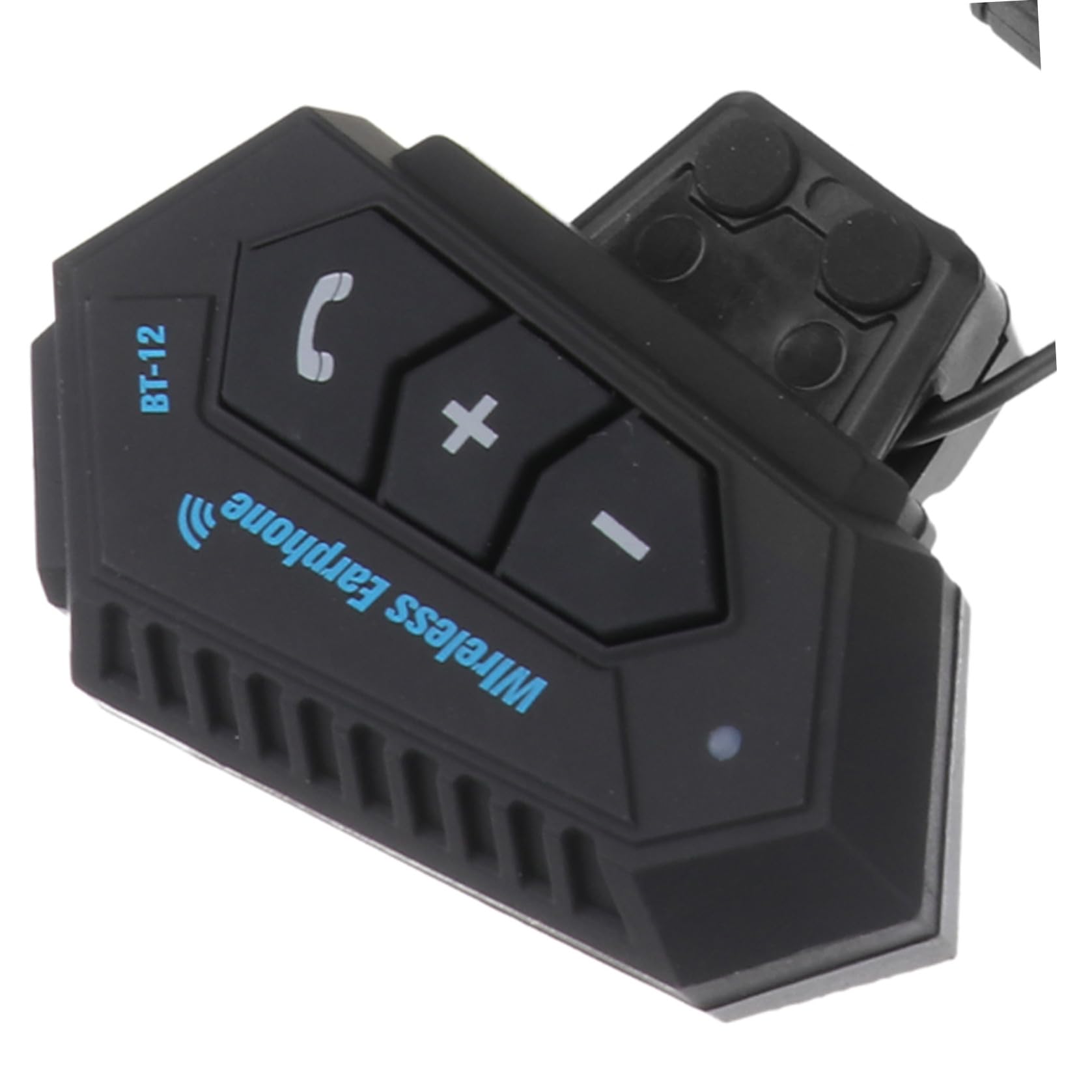 Auricolare Wireless per Casco da Moto, Stereo, Nero