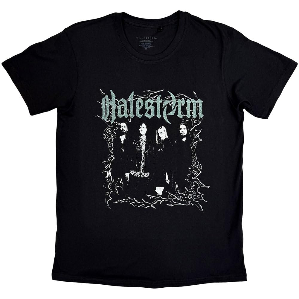 Rock Off officially licensed products Halestorm Jagged Frame T Shirt S Black