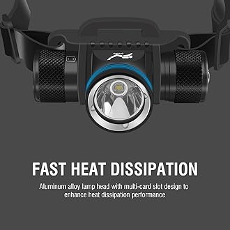 WINDFIRE Scuba Diving Light, Long Range Diving Flashlight Headlamp, 5 Modes Dive Flashlight, Ultra Bright IPX8 Waterproof Underwater 80 Meters Safety Snorkeling Head Light with Power Indicator