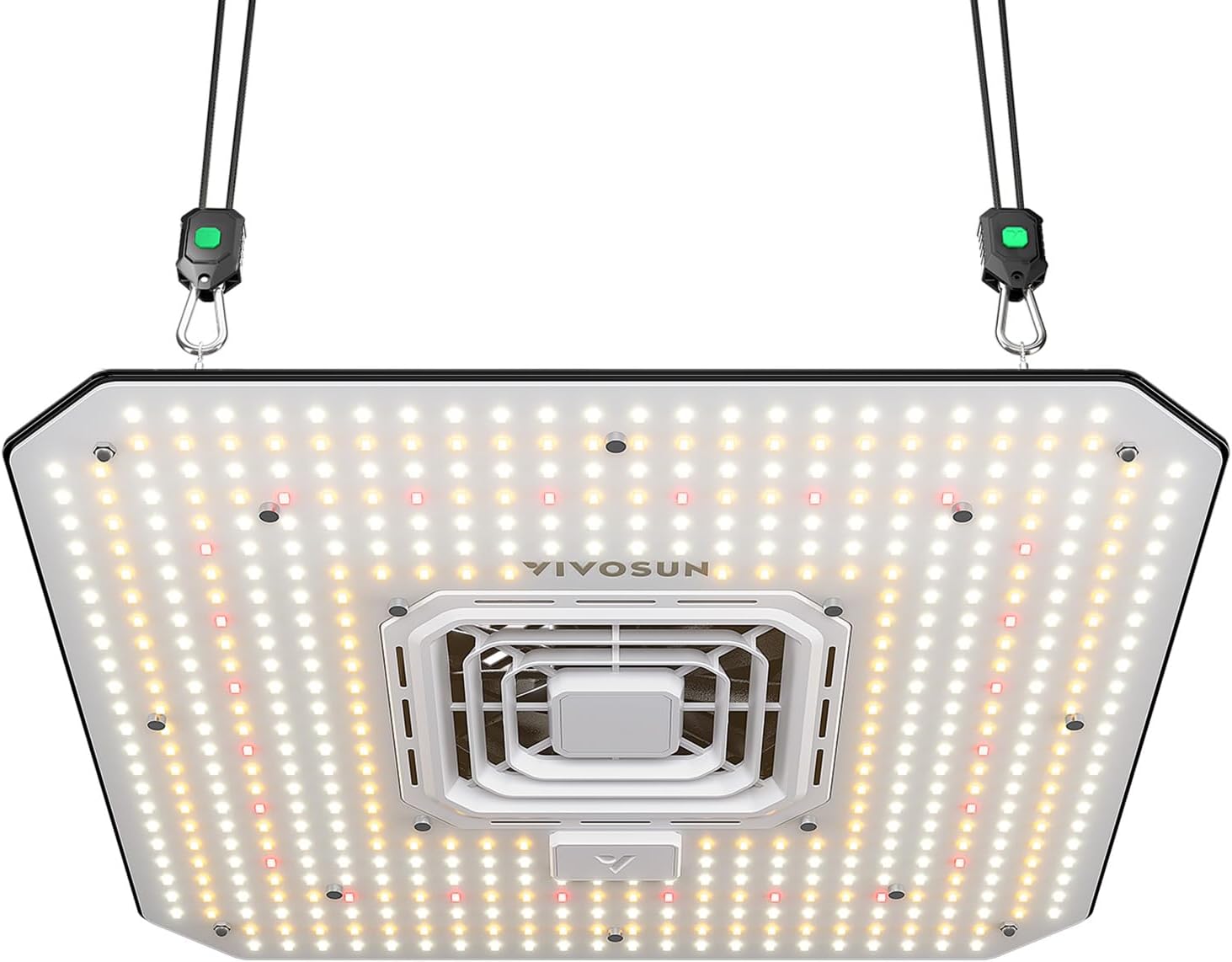 AeroLight A150SE, LED Grow Light 150W with Integrated Circulation Fan, Compatible with App, for 4x2/3x3 Indoor Grow Tent, Black and White, 13 inches (L) x 13 inches (W) x 1.77 inches (H)