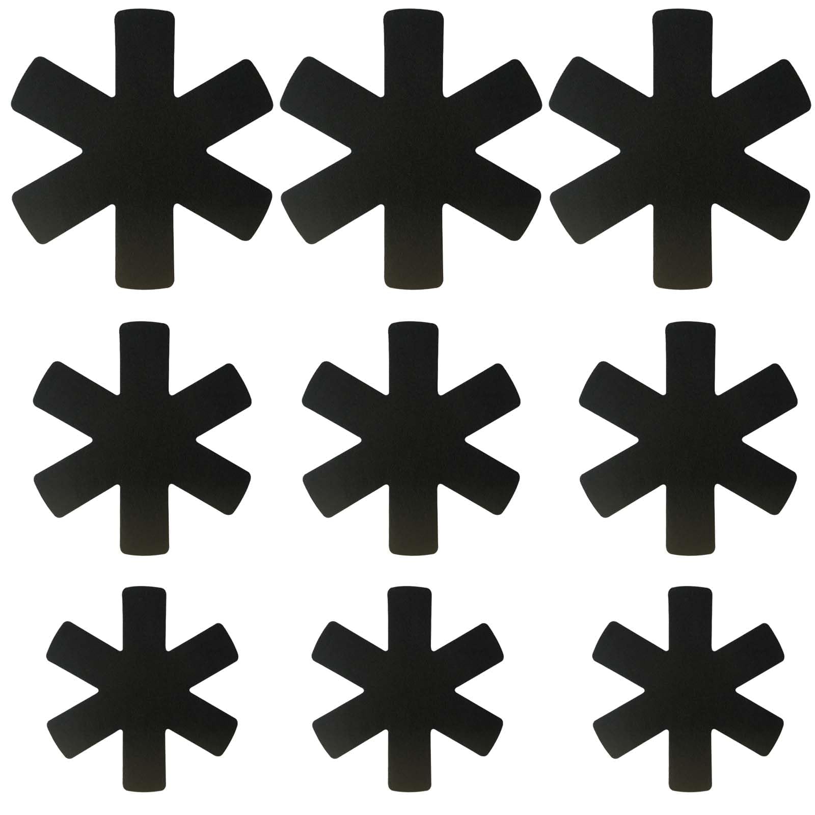 Gruvox 9Pcs Pan Protectors for Stacking Pan Protectors for Stacking Pot Protectors for Stacking Adjustable Felt Thermal Insulation Mat Anti-Skid Reusable Kitchen Accessories