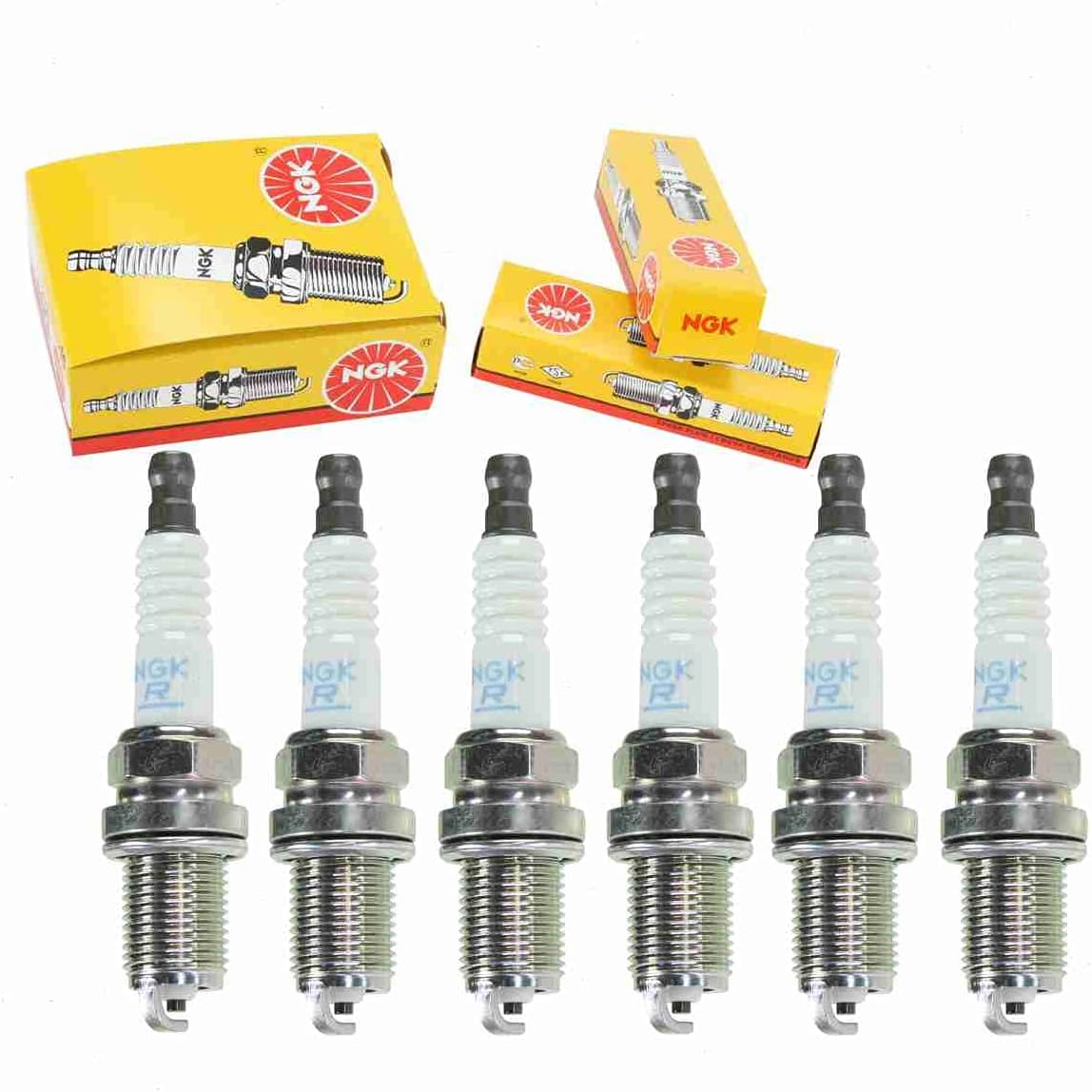 6 pc NGK Standard Spark Plugs compatible with Lexus ES300 3.0L V6 1994-2003