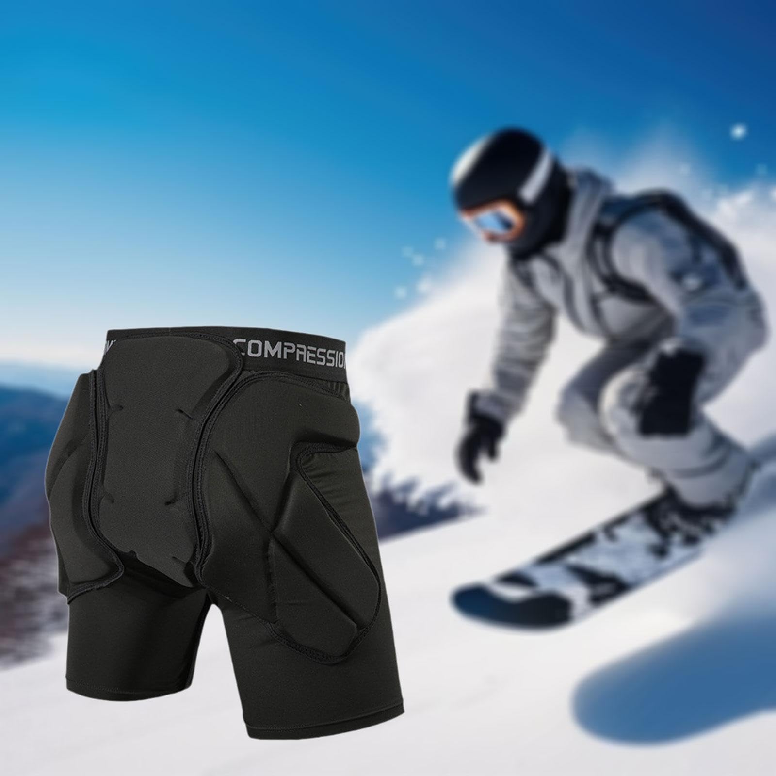 Pantalones Cortos Acolchados, Protectores, Transpirables, Profesionales, con Protección de Cadera 3D Altamente Elástica Y Acolchado en El Asiento para
