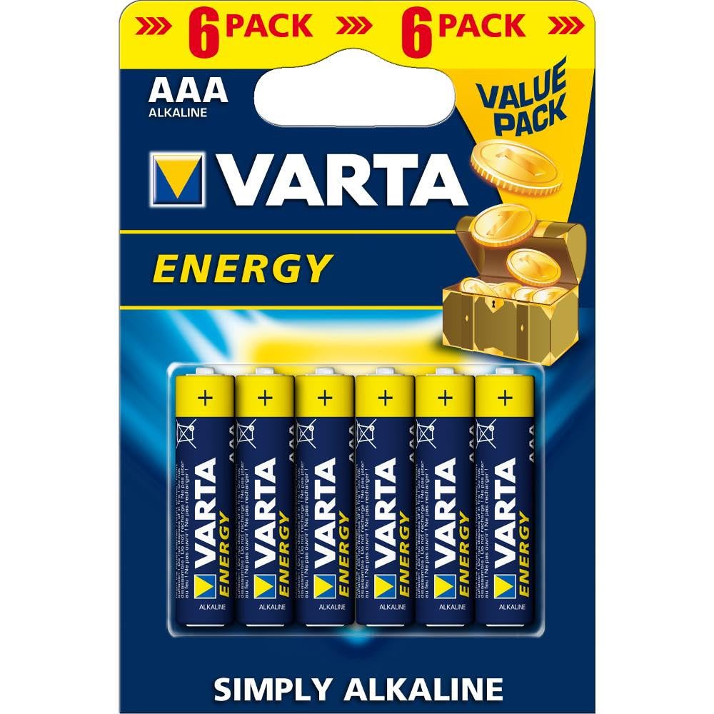 Varta Energy AAA Alkaline Batteries Value 6 Pack Batteries