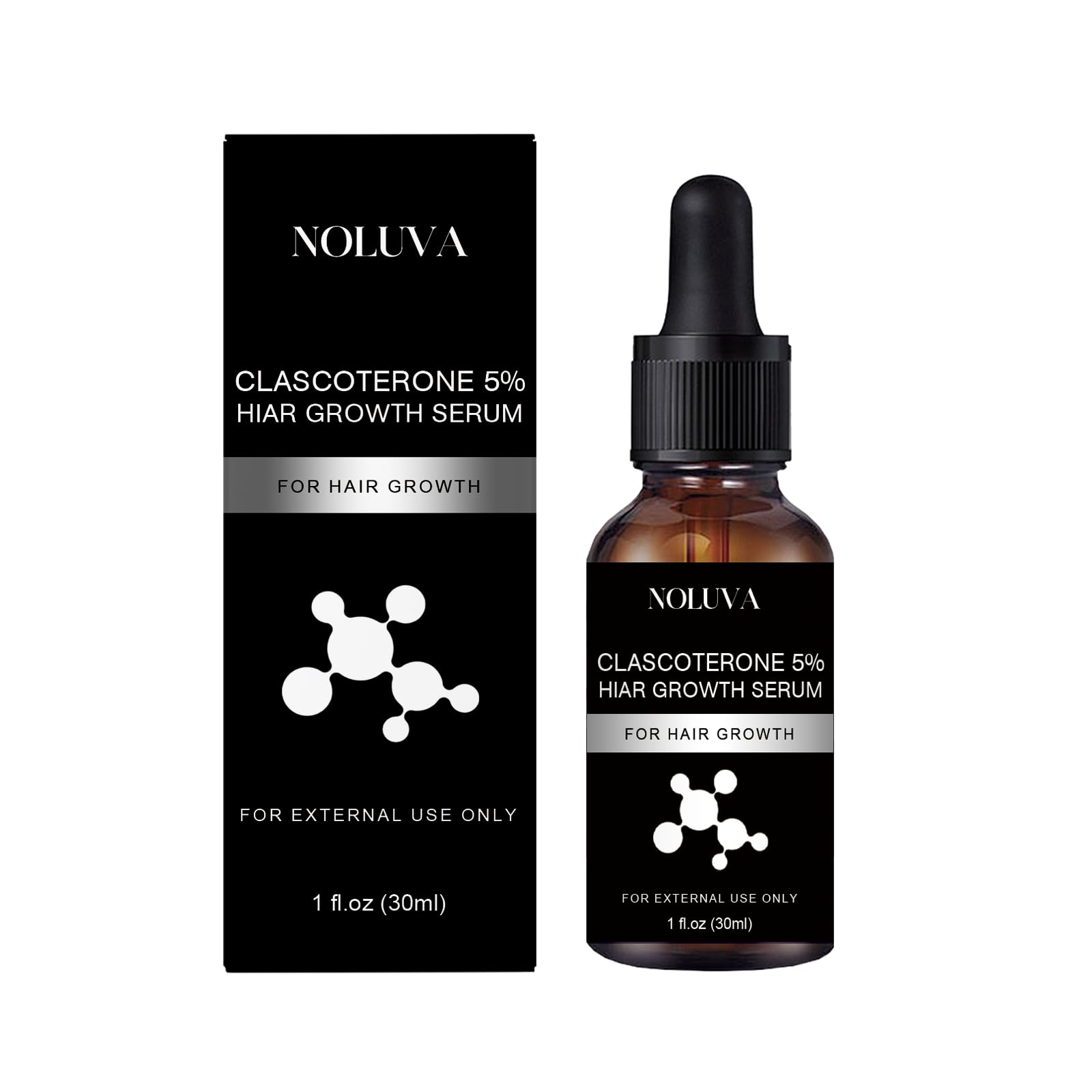 The Next Generation Hair Restoration CLASCOTERONE 5 Serum with Vitamin D-Minoxidil BIOTIN for Hair Growth - 30ml
