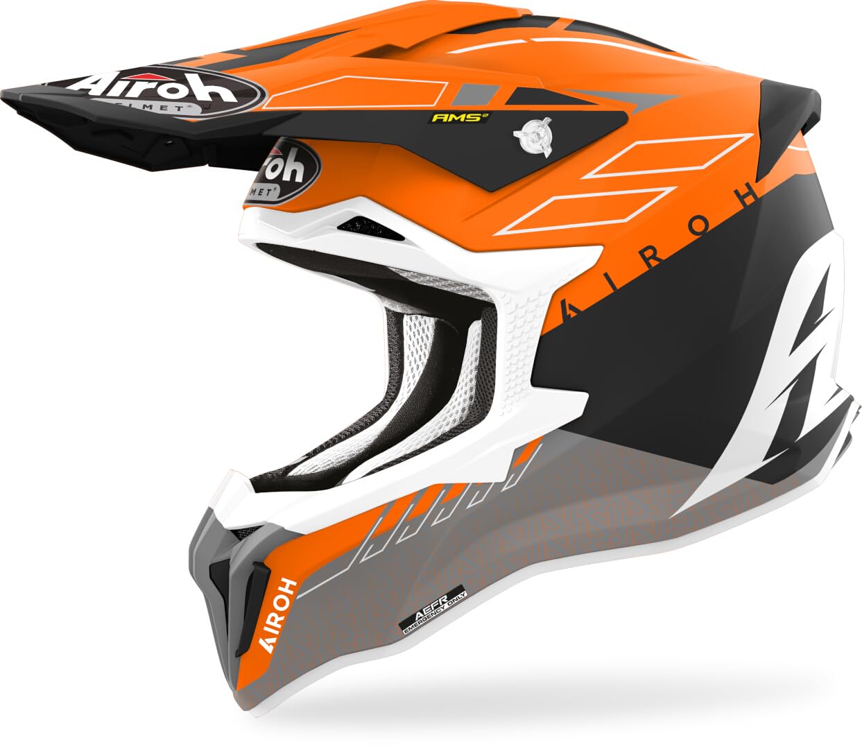 Airoh Motorcycle Helmet Strycker Skin Orange Matt S