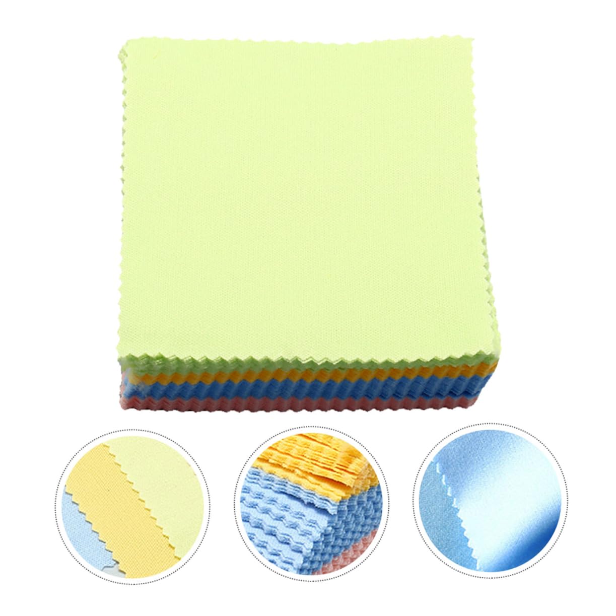 Healeved 500pezzi Panni Microfibra Per Occhiali Salviette Per Pulizia Lenti Per Elettronica e Superfici Delicate