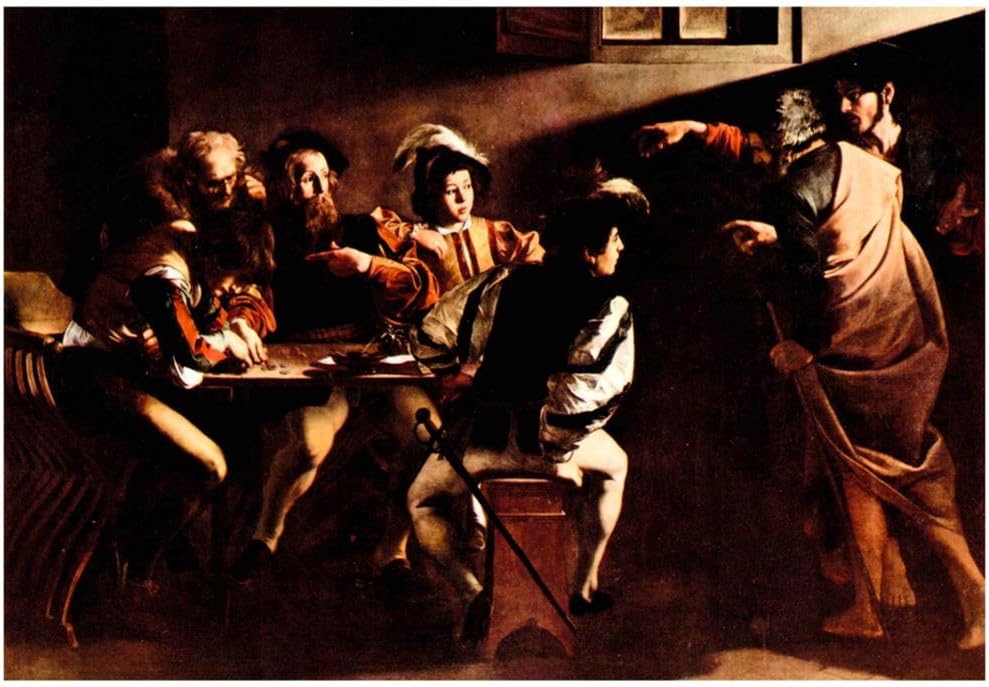 Michelangelo Caravaggio Appeals of St Matthew Art Print Poster 19 x 13in with Poster Hanger