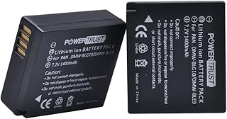 PowerTrust 2-Pack DMW-BLG10 DMW-BLE9 DMW-BLG10E Battery for Panasonic DC-TZ90 DMC-TZ100 DMC-GX7 DMC-TZ80 DC-LX100 II, DMC-GX7 DMC-GF6 DMC-GX80 DC-GX9 DMC-TZ101