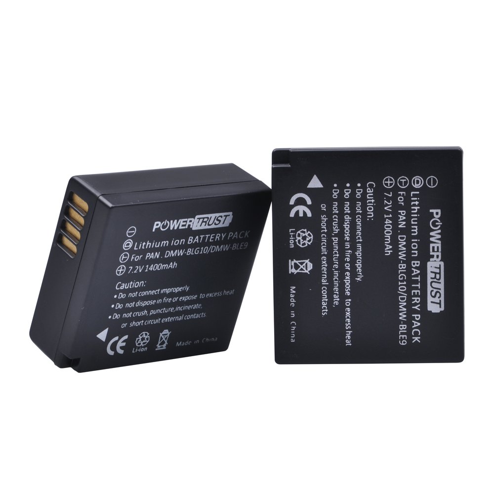 2-Pack DMW-BLG10 DMW-BLE9 DMW-BLG10E Battery for Panasonic DC-TZ90 DMC-TZ100 DMC-GX7 DMC-TZ80 DC-LX100 II, DMC-GX7 DMC-GF6 DMC-GX80 DC-GX9 DMC-TZ101
