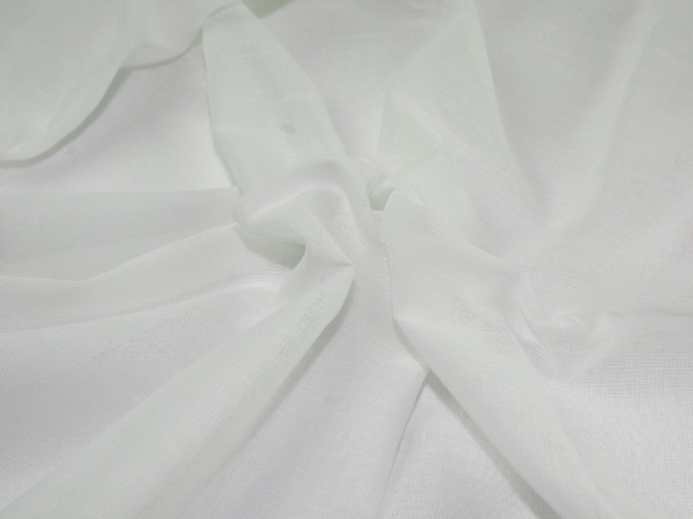 Dcf White 36" Wide Indian Butter Muslin Fabric - Per Metre