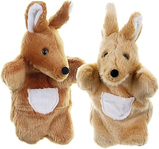 TOYANDONA 2 Peças Fantoche De Mão De Pelúcia Para Crianças Pequenas Animal Fantoche De Mão Decorativo Fantoche De Mão Educacional Educacional Fantoche De Mão Desenhos Animados Bebê