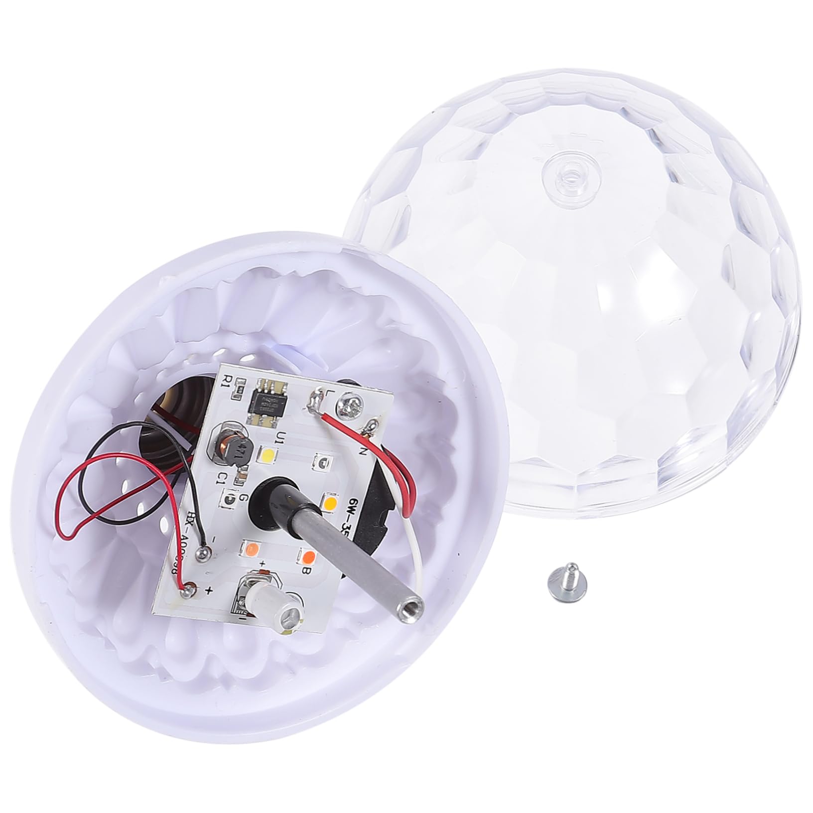 LALAFINA Led Stage Lamp Colorful Light Mini Rotating Ball Bulb for Parties Ktv Bar Home Unique Stage Lighting