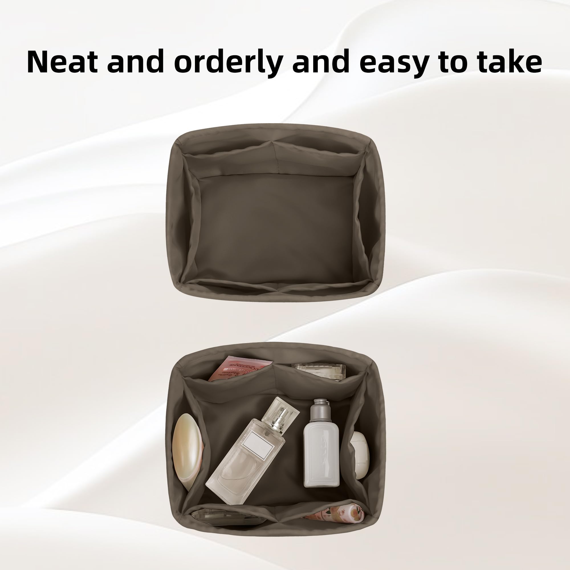 DGAZ Organizador de Bolso para Cargo Picotin 18, Bolso Interior, Etoupe