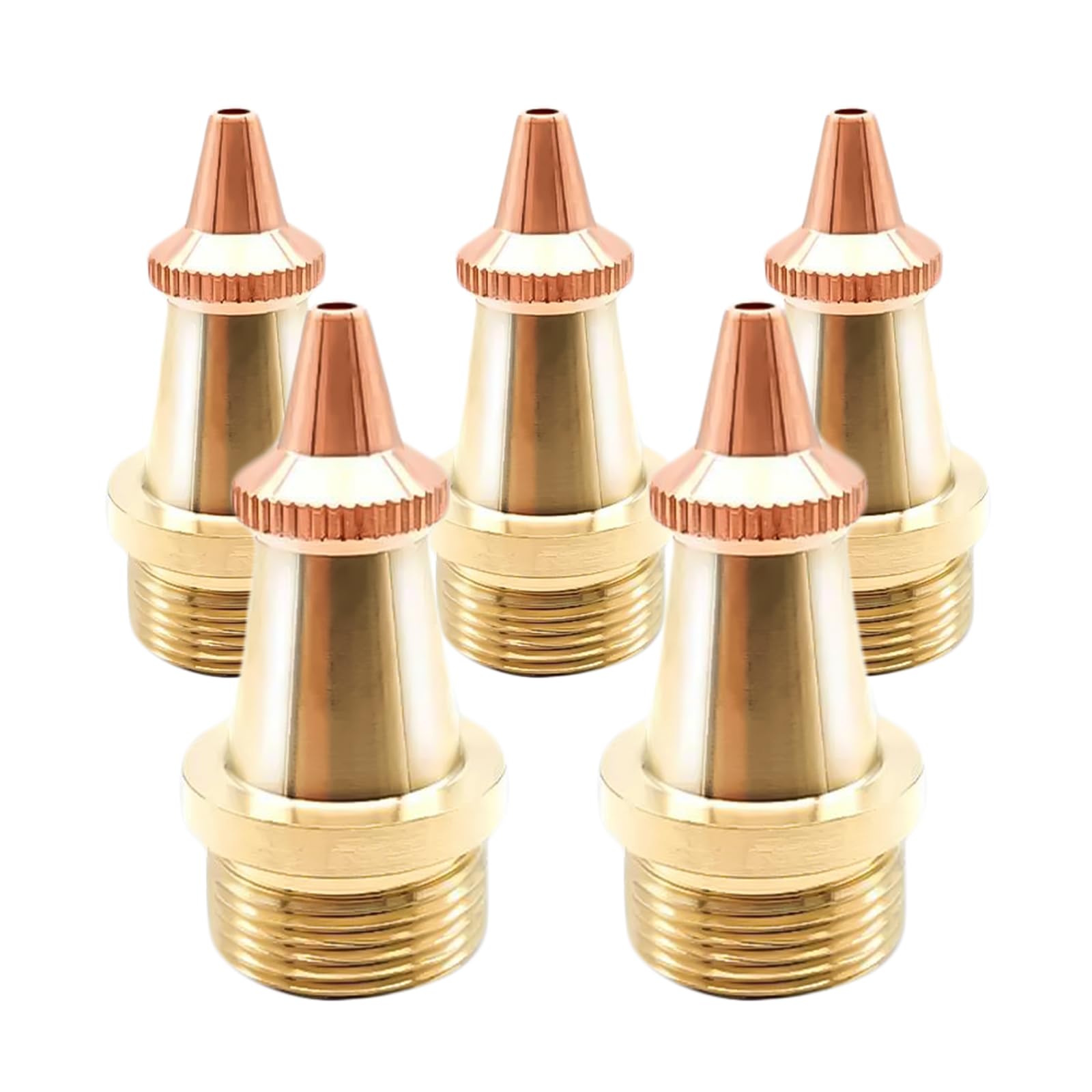 MCWlaser 5 Pcs Laser Welder Nozzle Tip Kit Cutting Copper Nozzles for Portable Laser Welding Gun Laser Welder Head Laser Welding Machine