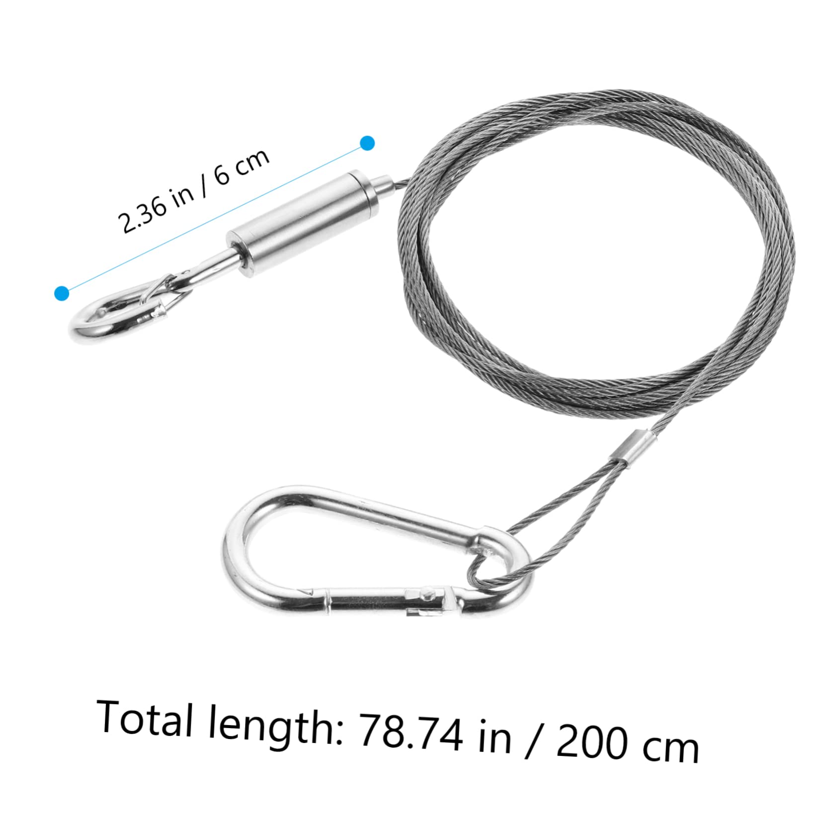 HOLIDYOYO Stainless Steel Hanging Wire 1pc Coated Wire Rope Frame for Outdoor Decor