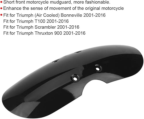 Miniatura 5 de Guardabarros de motocicleta Accesorios de motocicleta corto delantero guardabarros cubierta protectora para T100 2001-2016 guardabarros, Mud Dirt