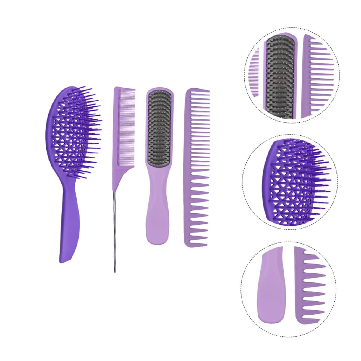 DOITOOL 8stücke Haarstyling Kämme Ergonomische Haarschneidekämme Für Friseursalons Und Heimgebrauch Für Nasses Und Trockenes Haar Bequem Zu Handhaben Haarausfall