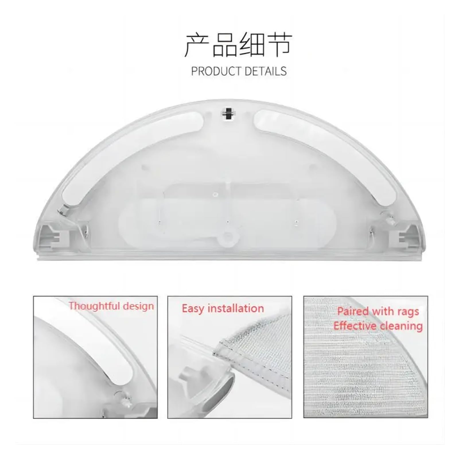 Tanque de agua controlado eléctricamente, compatible con Dreame, F9, accesorios de robot barredor(1 Tank)