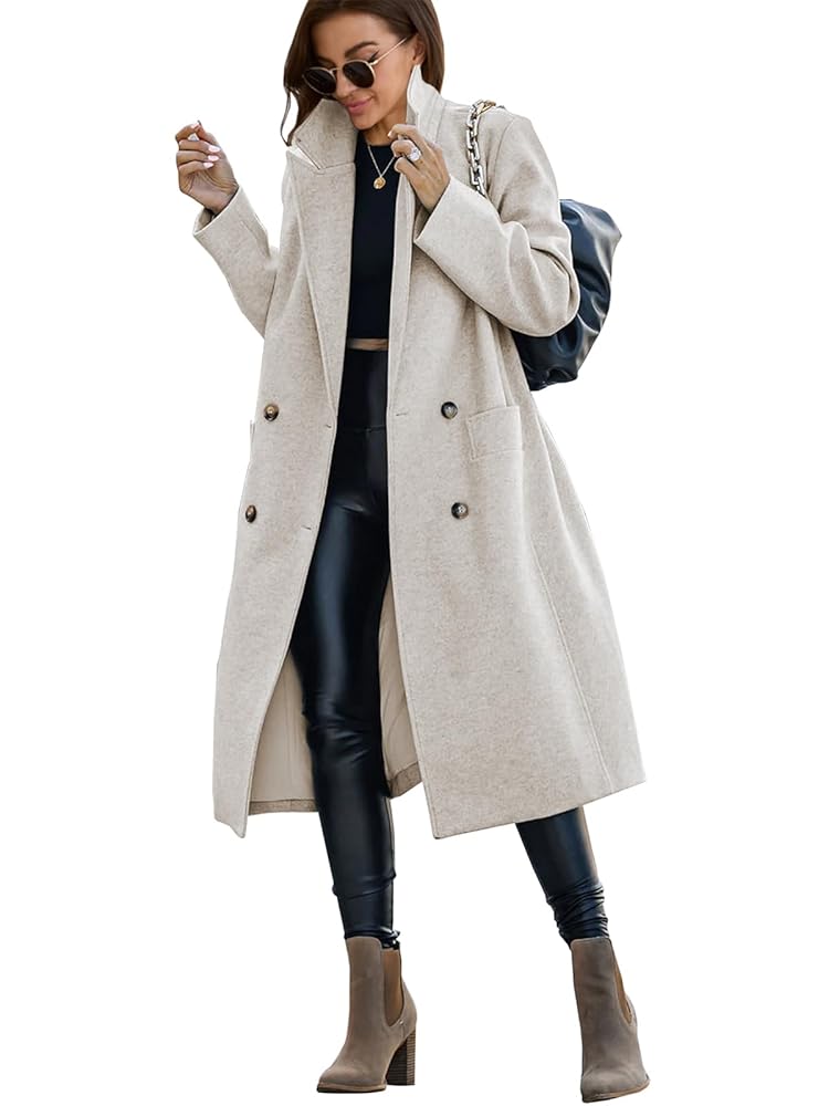 Amazon.com: Saodimallsu Womens Trench Coat Winter Lapel