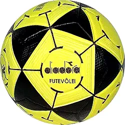 Bola de Futvolei, Diadora Pro, PU, Elite-R, Amarelo Neon, Futebol e Magia