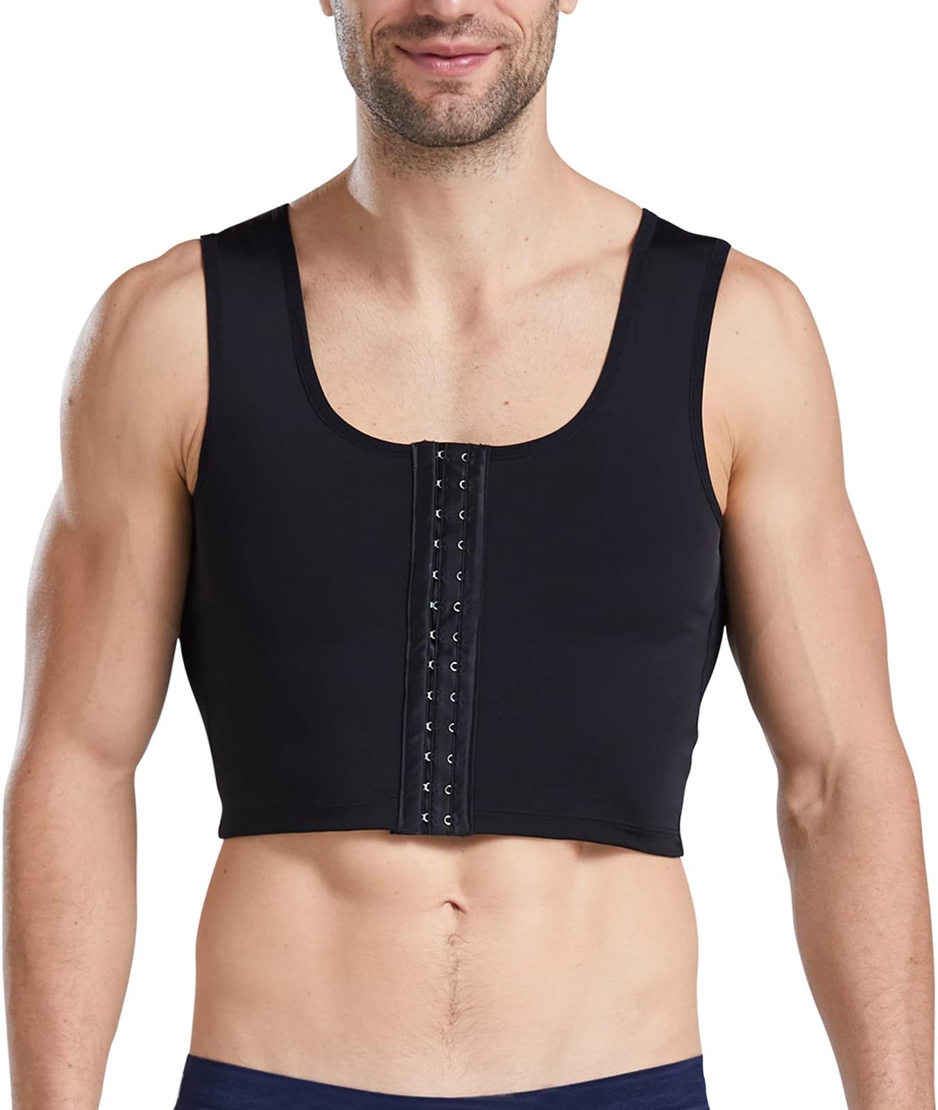Men Slimming Body Shaper, Gynecomastia Compress Reposition Shaper - Perfect Shape Your Chest, Back Support Sleeveless Corset Vest