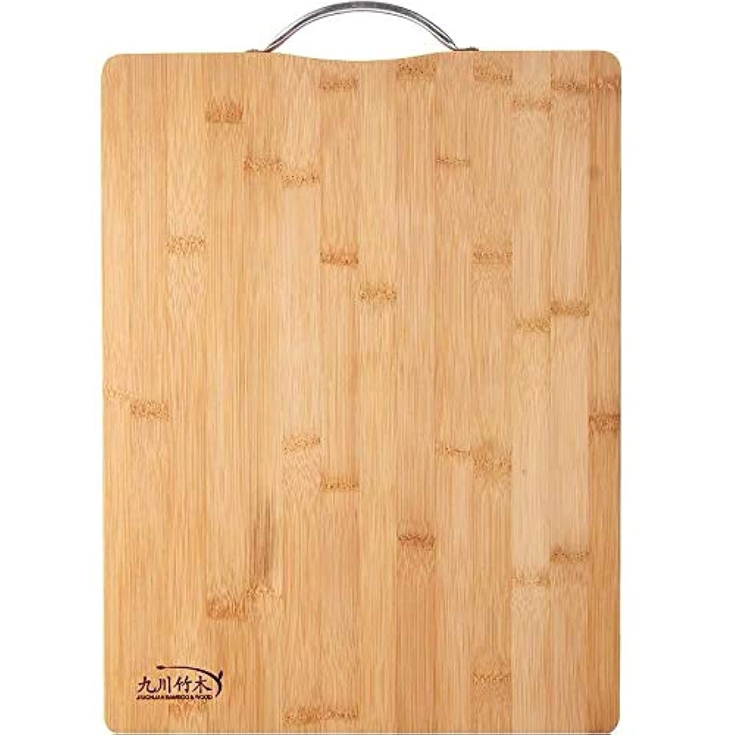 ECVV Extra Large Premium Bamboo Cutting Board, Wooden Chopping Board Kitchen Cutting Board With Juice Grooves. Natural Bamboo