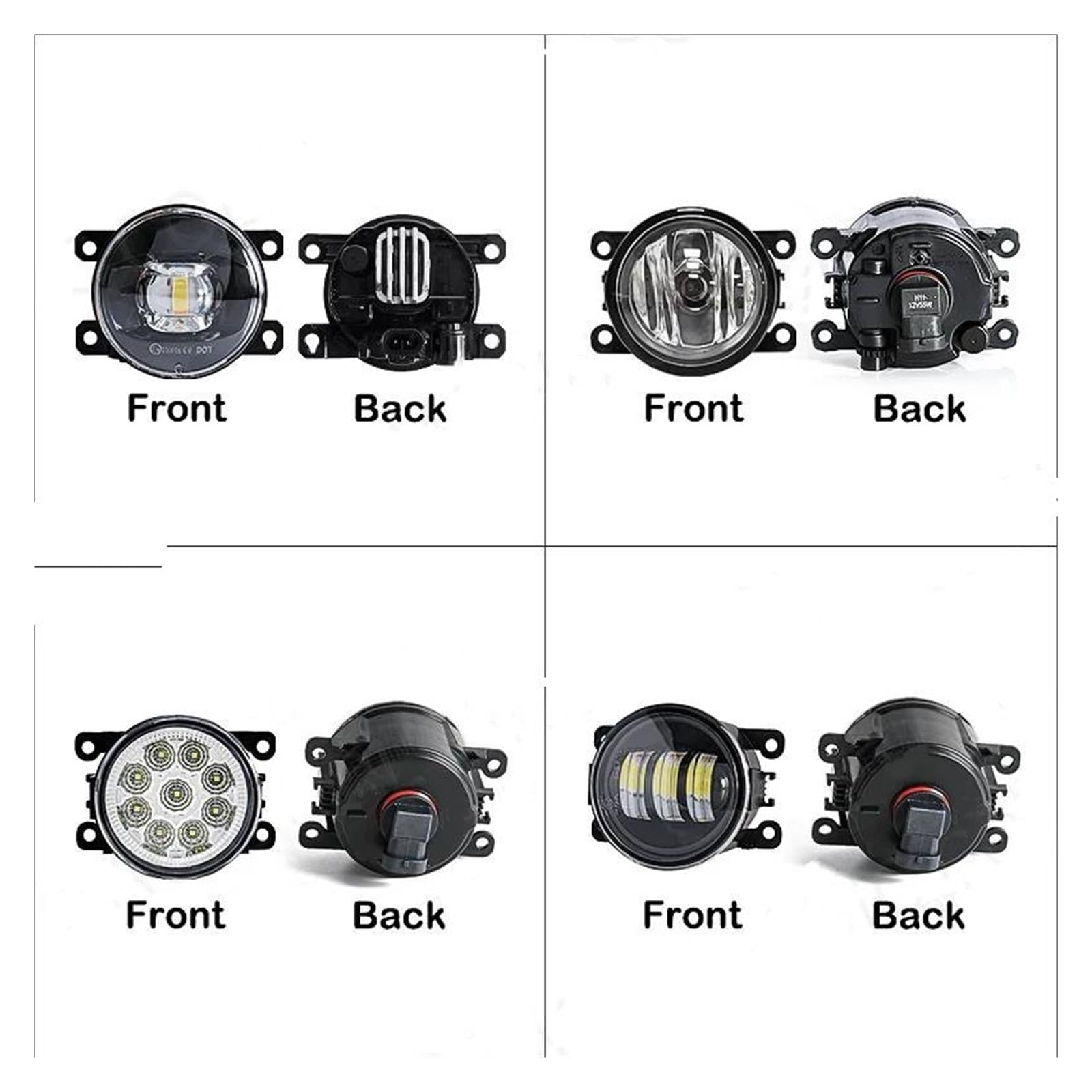 Amazon | ヘッドランプ 車用フォグランプ 30W ホワイト イエロー 12V 