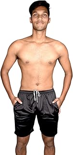 aqua holic Spandex Regular Fit Printed Short for Boys | Comfortable Shorts | Adjustable, Quick Drying Shorts for Swimming, Beach, Waterpark (Black)-picture-31