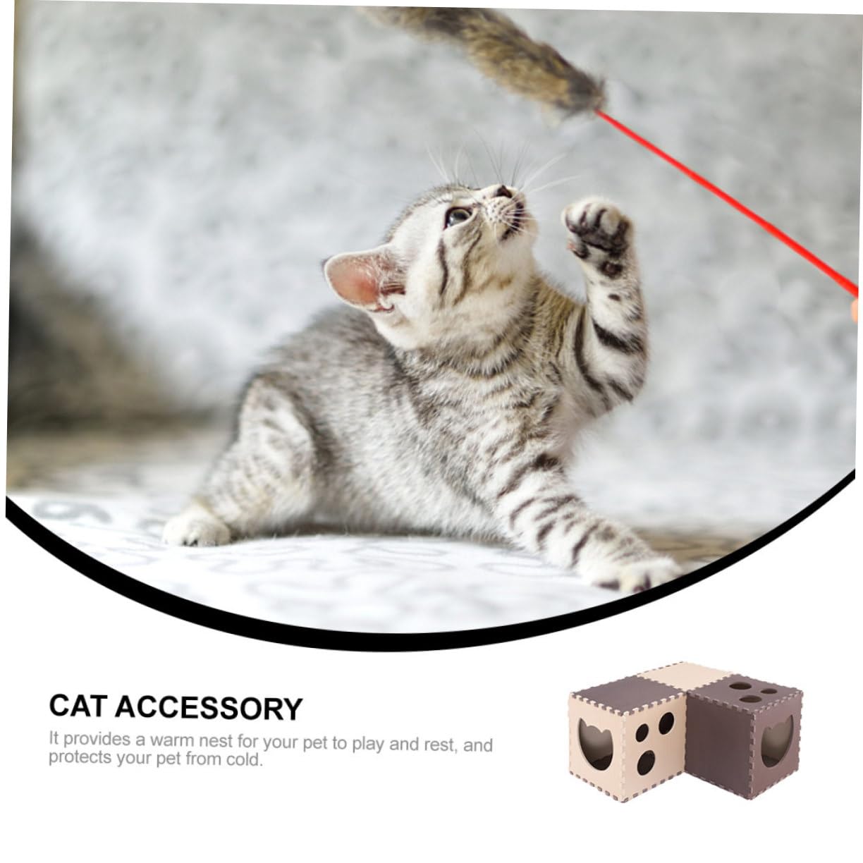 Tunnel De Jeu pour Chat Domestique Jouet Intéressant pour Chat Jouet Résistant à Usure pour Chaton