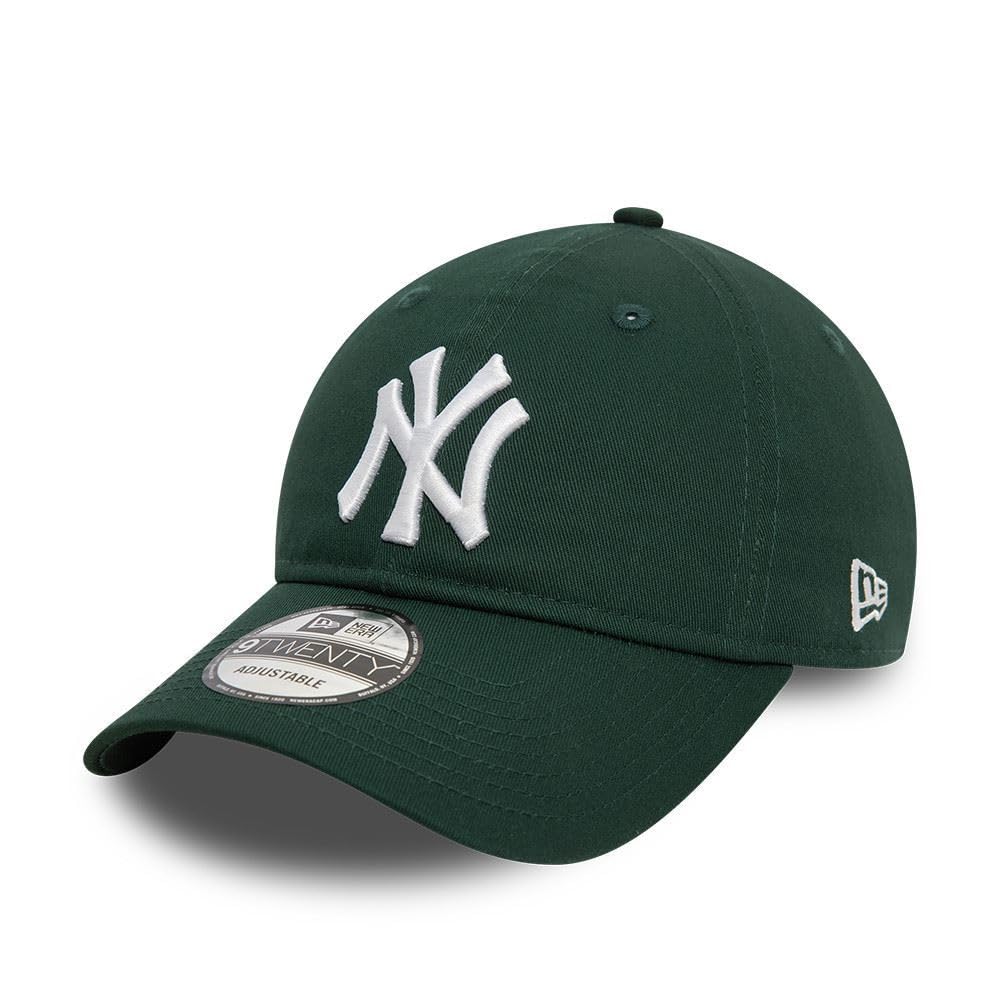 New Era New York Yankees MLB League Essential Verde Scuro 9Twenty Berretto Regolabile