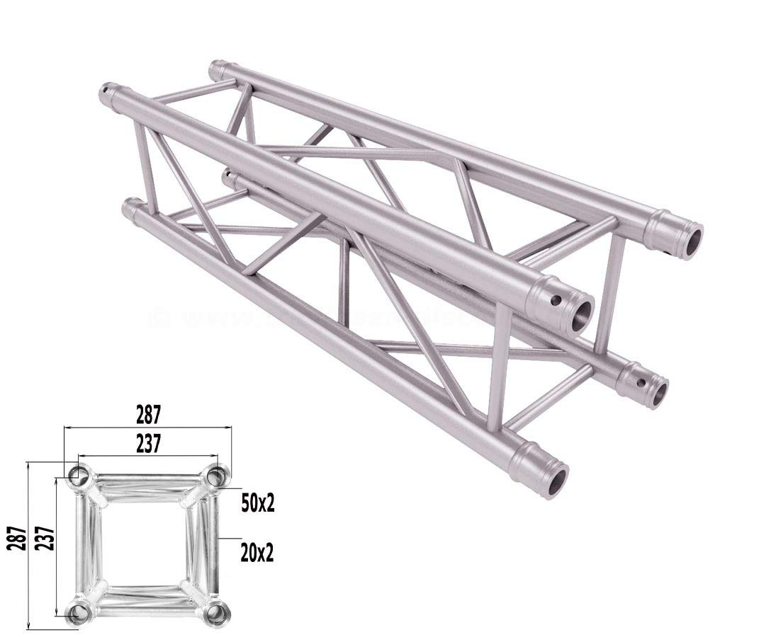 Alu System Trussing AST, Traverse 4 Punkt, Messestand Truss T290-4, Länge 100cm
