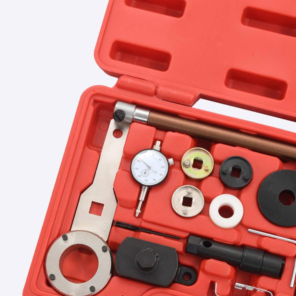 Juego de 22 herramientas de ajuste del motor para VAG 1.8 2.0 TSI TFSI de acero al carbono con maletín, herramientas universales de reparación de automóviles para taller, montaje y