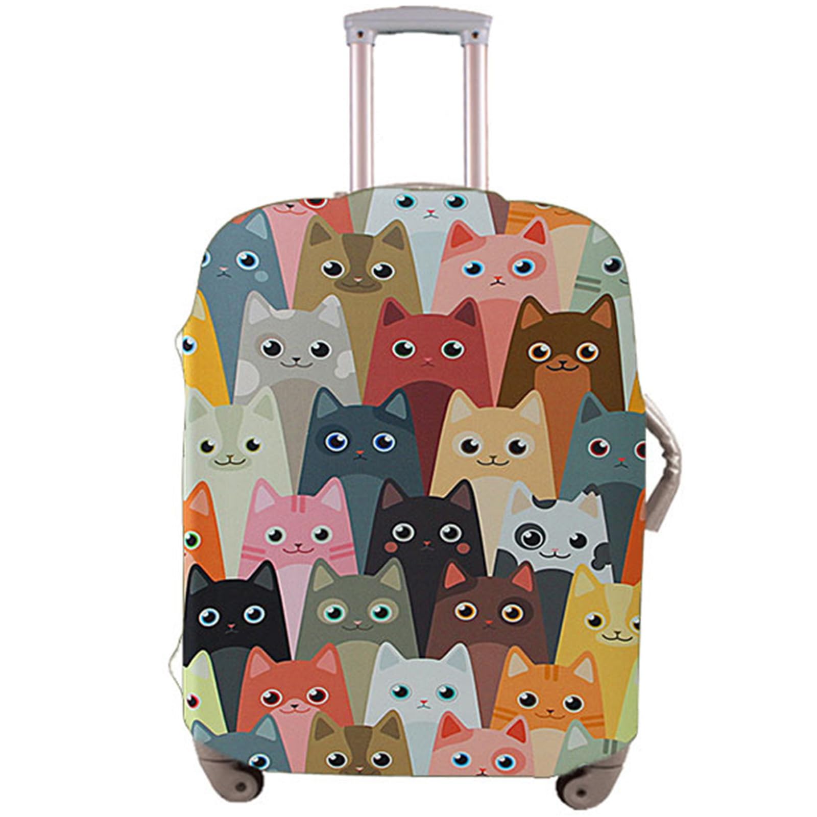 Elástica Gato Funda Maleta Cabina, Grueso Funda de Maleta con Cremallera, Maleta Viaje Suave de Anti-Polvo Fundas, para la Protección Contra el Polvo y Los Arañazos (M, 22-24 Pulgadas)