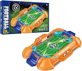 Tabletop Football Game, portable interactive football game with Score Board. Football 6 a-side game and mini-shooting football game, for family fun, 2 players, Age 5+ (Mini football shooting)