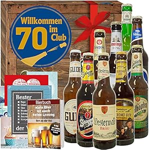 Wilkommen im Club 70 ++ Deutsche Biersorten ++ Geschenke zum 70. Geburtstag