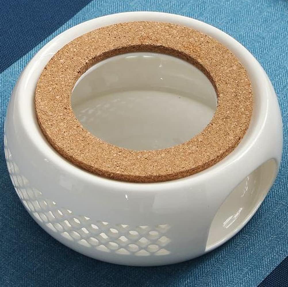 XIALON 5.3inch Ceramic Teapot Warmer Holder Base Tea Coffee Water Warmer Candle Heating Base