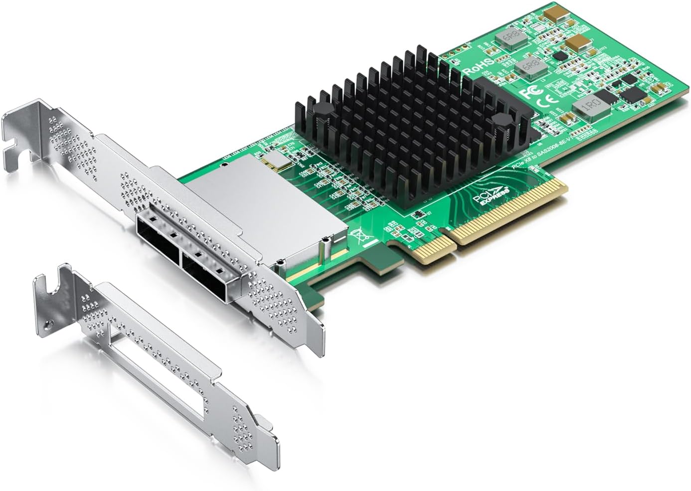 10Gtek External PCI Express SAS/SATA HBA, SAS2008 Chip, X8, 6Gb/s, Same as 9200-8E